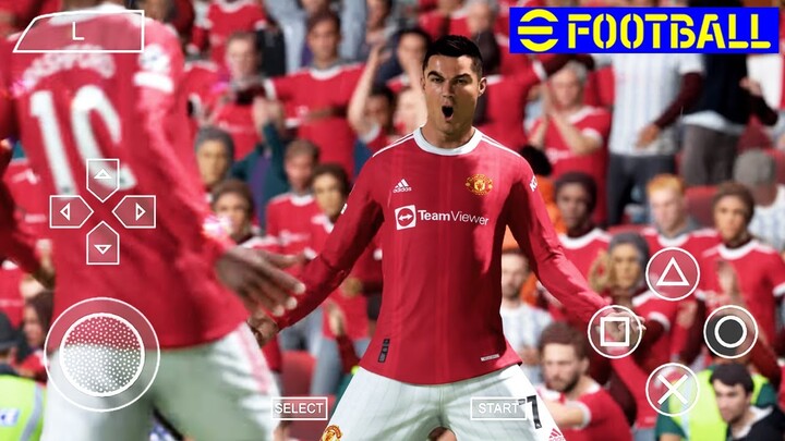 PES 2022 PSP HD 60 FPS (PPSSPP/iOS/ANDROID) Manchester United vs Atl Madrid - Uefa Champions League