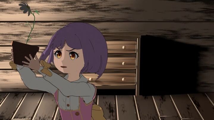 她拼命想保护那朵花…