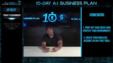 Billys-10-Day-A.I.-Business-Blueprint day 1 part 5. Take Action