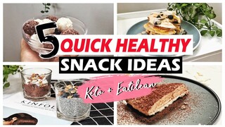 TOP 5 MÓN ĂN VẶT CỰC HEALTHY ai cũng có thể tự làm | 5 HEALTHY SNACK IDEAS | Stay Healthy Easy