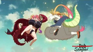 Tohru Vs Ilulu Fight | Tohru fights Ilulu | English Dub | Miss Kobayashi's Dragon Maid