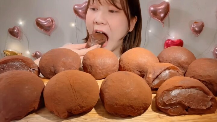 MIYU ASMR | (edit) raw chocolate mochi