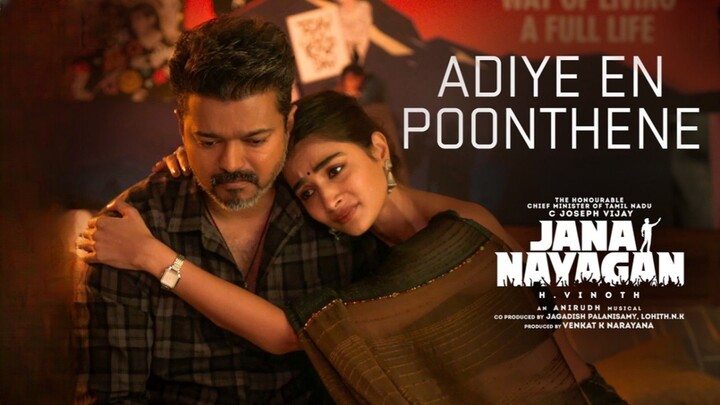 Jana Nayagan (2026) Adiye En Poonthene Video Song Tamil 4K- Vijay, Mamitha, Pooja, Anirudh, H Vinoth