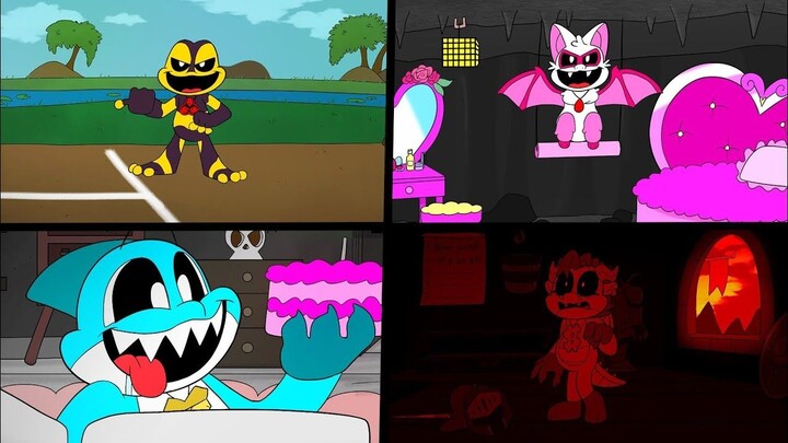 Watch the complete collection of nightmare animal animations in one go! [Poppy's Playtime]