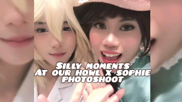 silly moments at our Howl x Sophie Photoshoot! | Howls Moving Castle Studio Ghibli cosplay date fun