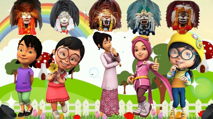 KELUARGA UPIN IPIN, BOBOIBOY DAN ADIT SOPO JARWO BERMAIN BARONGAN BLORA
