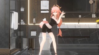 【原神/MMD/布料解算】先来15秒，超高爆率，八重神子大人的好身体（nice body）