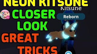 MAKING *NEON KITSUNE* IN ADOPT ME ROBLOX -CLOSER LOOK, TRICKS, WILL BE USED FOR MEGA NEON KITSUNE