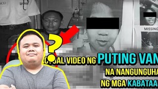 ACTUAL VIDEO NG PUTING VAN NA NANGUNGUHA NG MGA KABATAAN