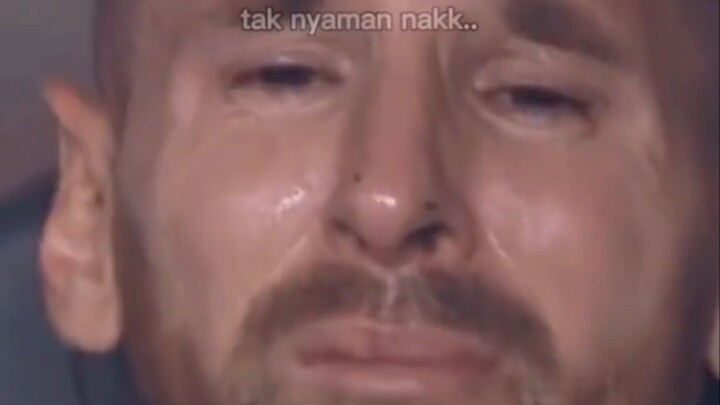 messi crying emotional