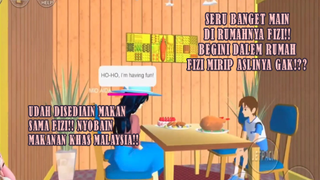 ASIK BANGET MAIN DI RUMAHNYA FIZI (UPIN IPIN) - UDAH DISEDIAIN MAKAN DI RUMAHNYA!!!