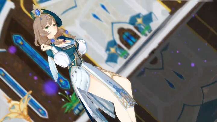 [เก็นชินอิมอิมแพกต์MMD*4K] ไปเต้นกับพี่สาวหน่อยมั้ยเจ้าตัวเล็กน่ารัก?