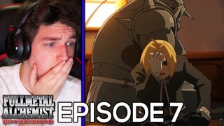 THE MAIN INGREDIENT FOR A PHILOSOPHER'S STONE... Fullmetal Alchemist Brotherhood REACTION Episode 7