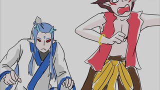 [ลายมือของ Ao Bing Nezha] จูบถ่มน้ำลาย (เศษเค้ก / เด็กชายปีศาจของ Nezha มาสู่โลก)