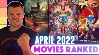 Best and Worst Movies of April 2022 RANKED (Tier List)