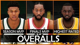 Highest rated players vs NBA MVP overalls in NBA 2K games [NBA 2K - NBA 2K19]