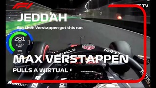 But then Verstappen got this run