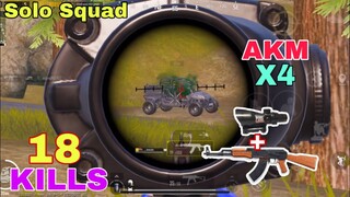 PUBG Mobile | SOLO SQUAD - Sấy AKM X4 Lượm Gần Nửa Máp Cùng Vũ Điệu Vĩnh Biệt | NhâmHNTV