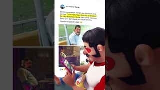 Reaction Papa Zola bila digugurkan dari BoBoiBoy Movie 🥺 #PapaPipi #Shorts