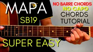 SB19 - MAPA CHORDS (EASY GUITAR TUTORIAL) for Acoustic Cover