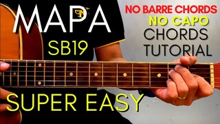 SB19 - MAPA CHORDS (EASY GUITAR TUTORIAL) for Acoustic Cover