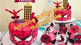 Making of Amazing Spider Man themed cake