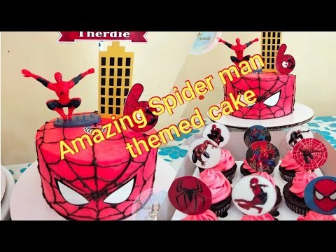 Making of Amazing Spider Man themed cake
