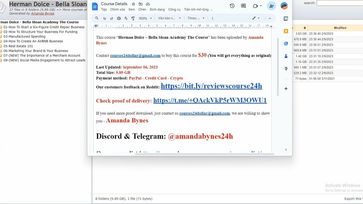 [$40] Herman Dolce - Bella Sloan Academy The Course
