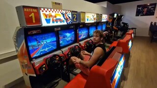 Virtua Racing (1992) by Sega | 6-Player Twin Cabinet Arcade Gameplay