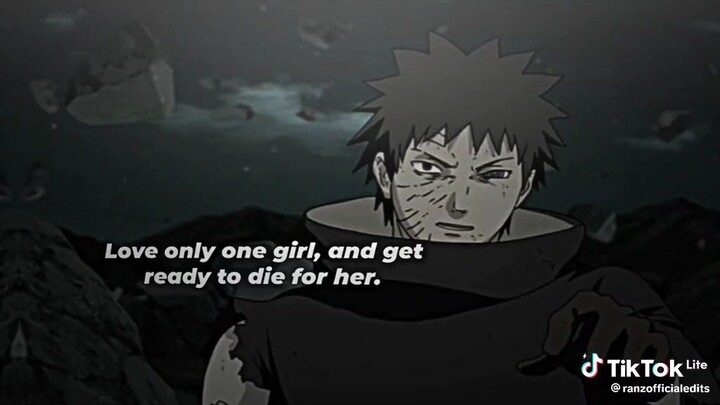 be like Obito love only one girl