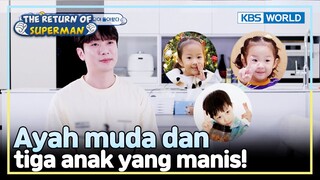 [IND/ENG] Keluarga baru, Minhwan dan 3 anak manisnya! | The Return of Superman | KBS WORLD TV 240414