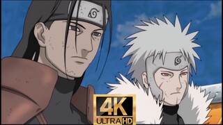 【火影忍者中忍考试篇18原声/4K60帧】剪去部分多余对话！三代火影对战阉割版的初代、二代火影！