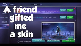 A Friend Sent Me A Gift Me A Skin In Mobile Legends