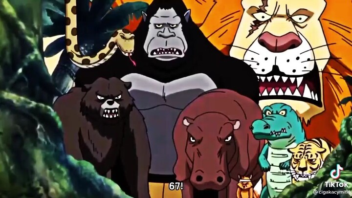 luffy Dodge with he's blind folded (ONE PIECE)