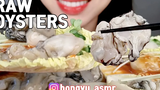 Raw Oyster ASMR RELAXING & CRUNCH EATING (ไม่ต้องพูด) + Oyster Mukbang Real Sound