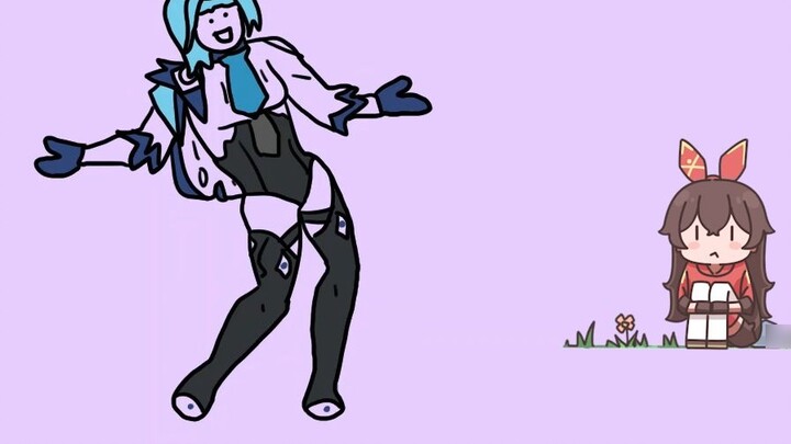 [Genshin Impact Animation] Two knights love to dance ~ Hey!