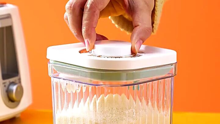 Air Tight Milk Powder Container Milk Storage with Rectangle Scraper