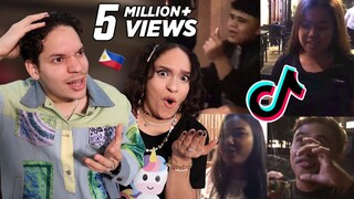 SINGING ITS WAY TOO EASY FOR THEM!! Waleska & Efra react to Filipino singing Group at RESTAURANT!