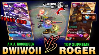Dwiwoii (Fanny God) vs. Top Supreme Roger! Someone Got Destroyed ~ Mobile Legends