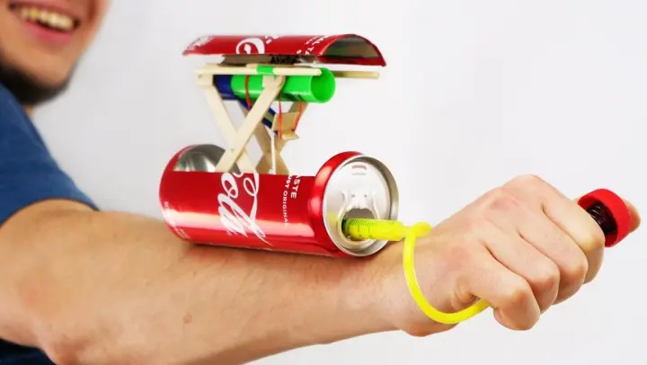 Handmade|Turn the coke can into a cannonball launcher