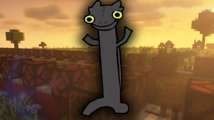 Toothless is dancing, but to redstone music?