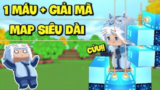 MEOWPEO MỎI TAY KHI CHƠI PARKOUR 1 MÁU SIÊU DÀI KẾT HỢP VỚI GIẢI MÃ TRONG MINI WORLD