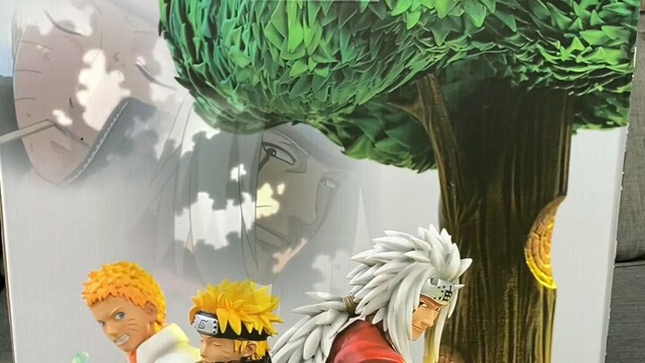 unboxing Naruto and Jiraiya last training. very emotional resin