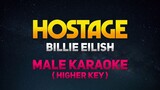 Hostage - Billie Eilish (Male Karaoke/Instrumental - Higher Key)
