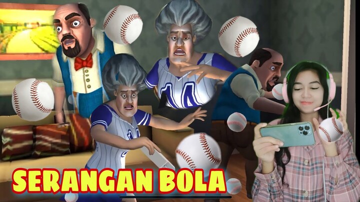 #PART15 Serangan bola di rumah scary teacher | ada pemain baru siapa ya ? New chapter #games