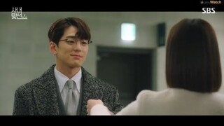 Cha Sung Hoon and Jin Young Seo at parking area
