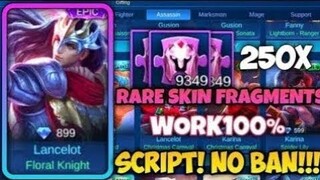 250x RARE SKIN FRAGMENTS SCRIPT 2020 LATEST UPDATE | MOBILE LEGENDS SCRIPT HACK | 100% TESTED