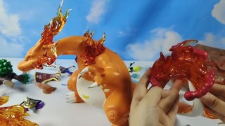 Tám bậc thầy mạnh nhất! Charizard siêu khổng lồ. Phòng sưu tập 1/20 Đội Dandi