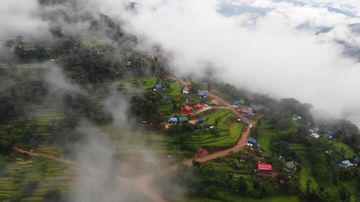 🏔️ A Beautiful Village in the Mountains | Stunning Drone View#VillageLife #MountainVillage #DroneVi