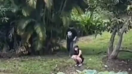 It's awkward even through the screen